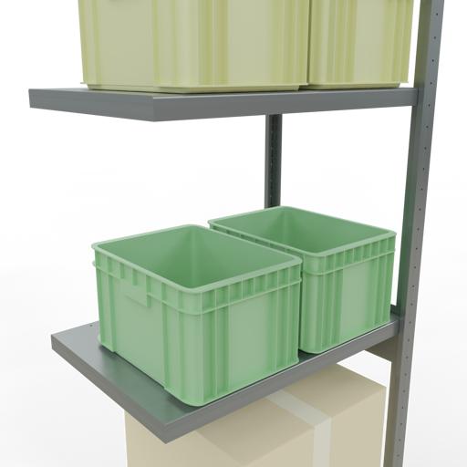 Actual product image Schulte Lagertechnik MULTIplus250 boltless add-on bay system with length bolts