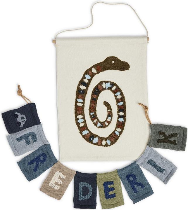 Actual product image Smallstuff - Wall deco - Snake - 37x33 cm (40023-13)