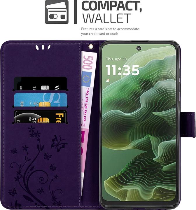 Image du produit Cadorabo Coque pour Motorola Moto G35 pour Fleur Book (Motorola Moto G35)