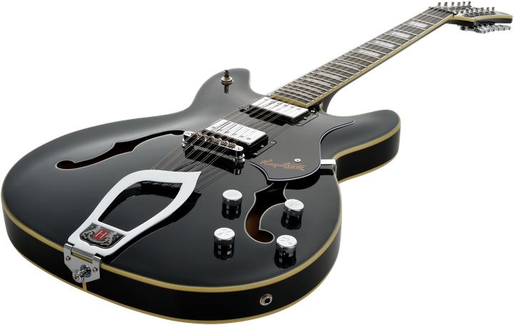 Produktbild Hagstrom E-Gitarre, Viking DLX, Black Gloss, 12-Saiter (E-Gitarre)