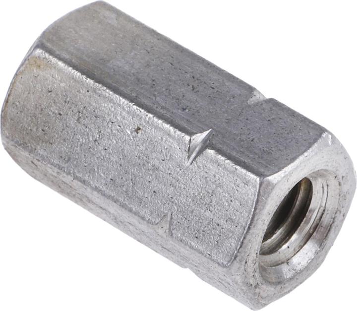 Actual product image RS PRO Connecting nuts M6x18mm (M6)