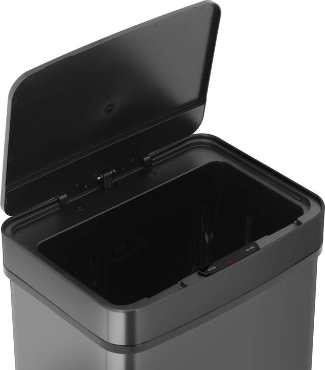 Produktbild Fromm & Starck Mülleimer mit Sensor automatischer Abfalleimer Edelstahl schwarz eckig 50 L (50 l)