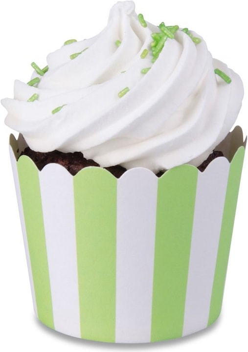 Produktbild Städter Mini Cupcake Förmchen Hellgrün & Weiss (6 cm)
