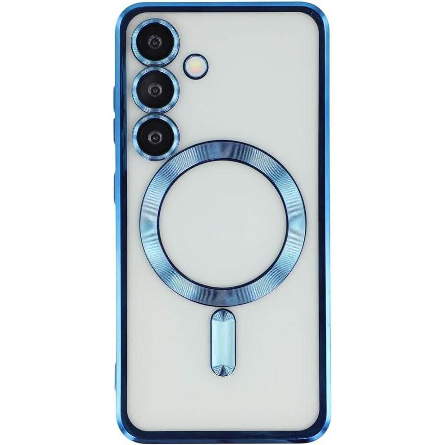 Cover-Discount Galaxy S26 - Handyhülle mit metallischem Design & Kameraschutz (Samsung Galaxy S26), Cover smartphone, Blu