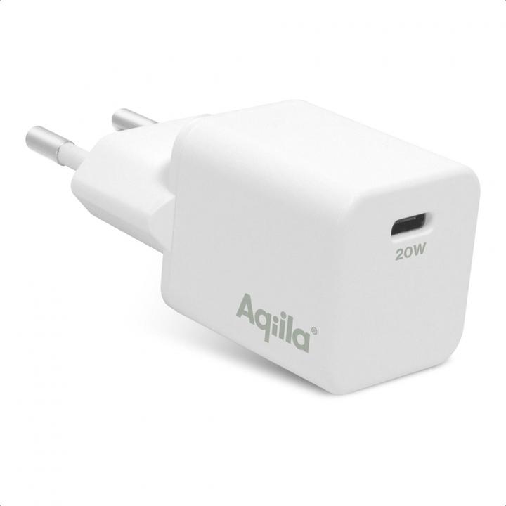 Productafbeelding Aqiila Chargebird W1 - Wandlader, 20W PD - Wit (20 W, 1 portie)