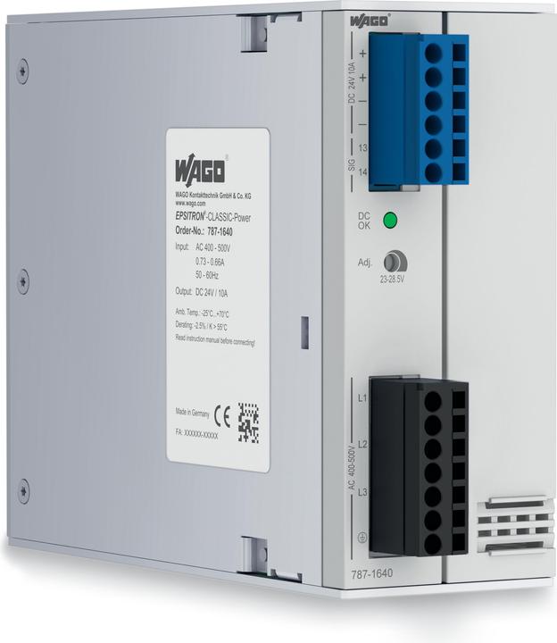 Wago Top-hat rail power supply unit (DIN rail)