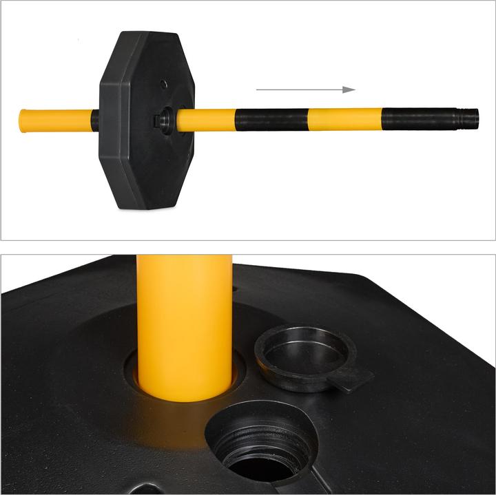 Actual product image Relaxdays 4x barrier posts