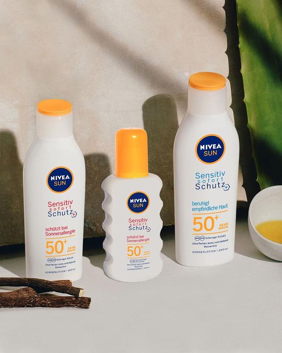 Immagine prodotto NIVEA Sensitive Protect Sun Allergy (Spray solare, SPF 50, 200 ml, 150 g)