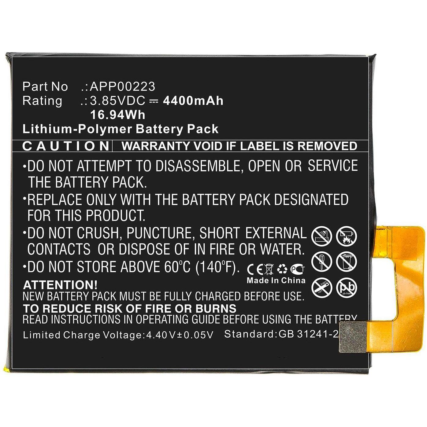 CoreParts Mobile Battery for CAT, Smartphone Akku