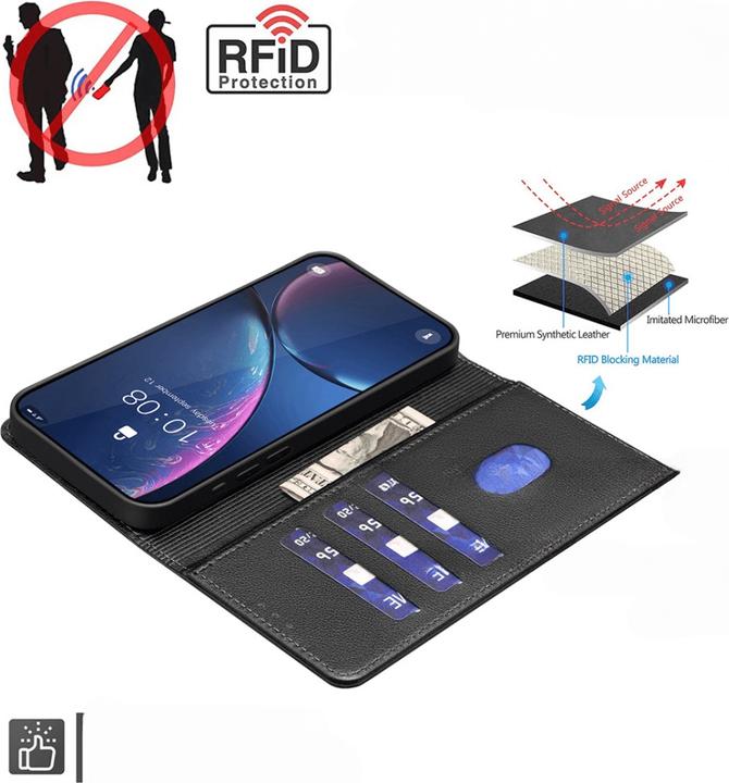 Actual product image Binfen Color Leder Etui Hülle mit RFID Blocker (Samsung Galaxy A17, Samsung Galaxy A26)