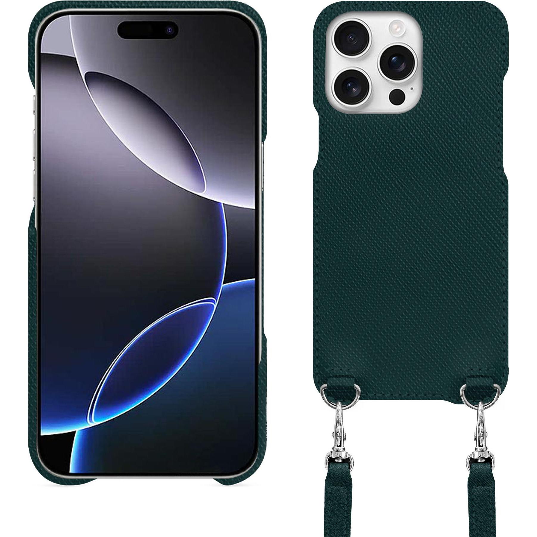 Noreve Schutzhülle mit Schulterriemen Apple iPhone 16 Pro Max (Apple iPhone 16 Pro Max), Smartphone Hülle, Violett