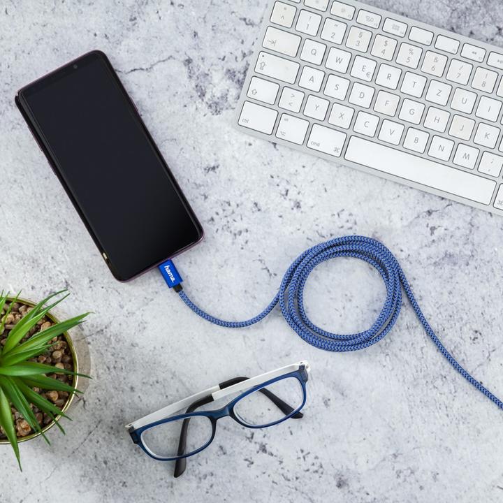 Actual product image Hama USB-C - USB-C Reflective (1.50 m, USB 2.0)