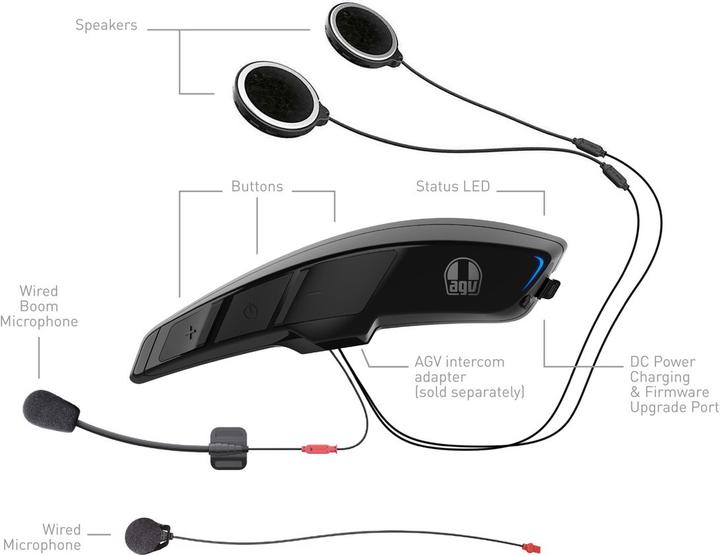Produktbild AGV ARK Intercom (4er Set)