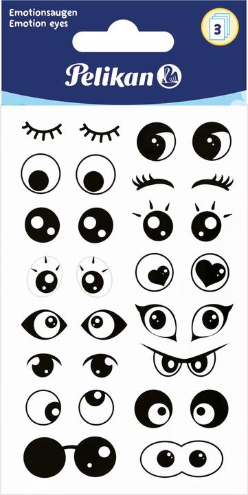 Produktbild Pelikan Wackelaugen-Sticker, 3 B”gen … 32 Stck