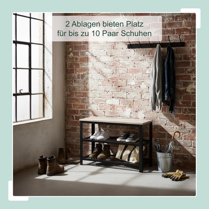 Image du produit Relaxdays banc chaussures (100 x 30 x 45 cm)