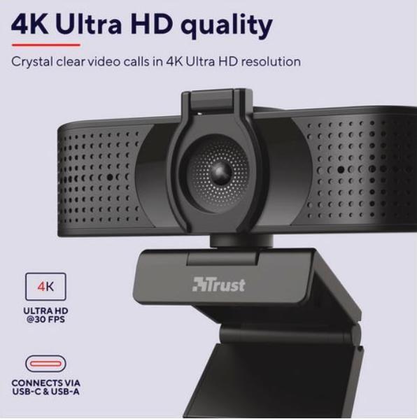 Actual product image Trust 4K Ultra HD Webcam (8.60 Mpx)