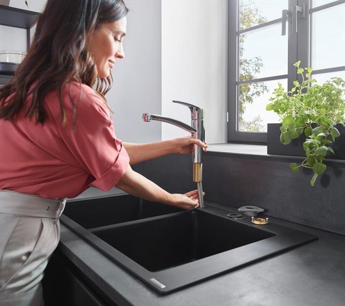 Produktbild hansgrohe Focus M41 Einhebel-Küchenarmatur 160, 1 Strahlart