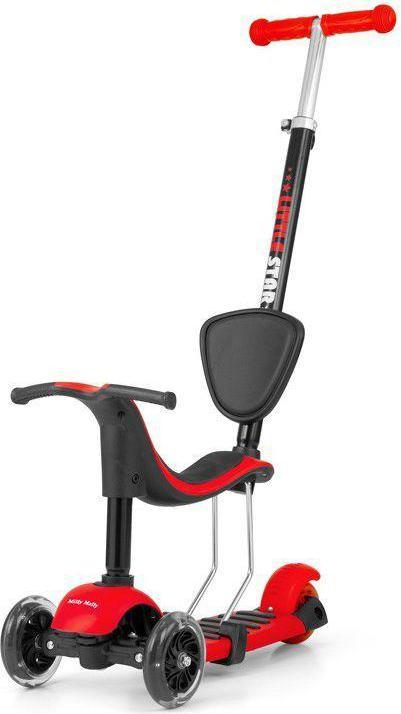 Actual product image Mally Children's scooter Milly Little Star 3-in-1, red