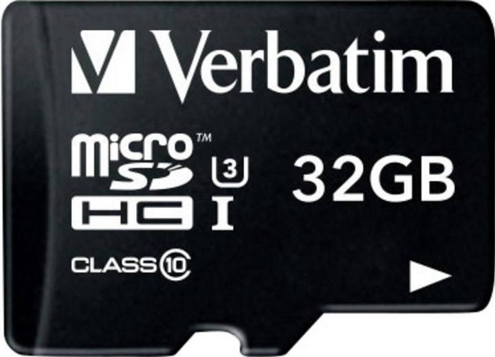 Produktbild Verbatim Pro (32 GB, microSDHC, U3, UHS-I)