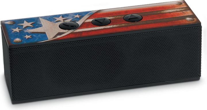 Produktbild Bigben BT01USA Tragbarer Lautsprecher Mono Schwarz, Blau, Rot, Weiss (5 h)