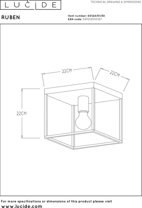 Produktbild Lucide Ruben (E27)