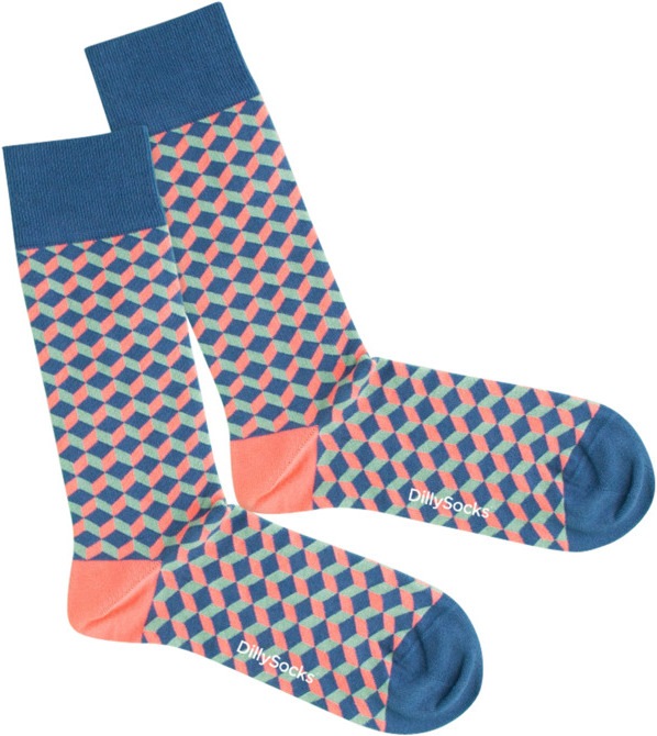 Produktbild DillySocks Afterglow Dice (Einzelpack, 41 - 46)