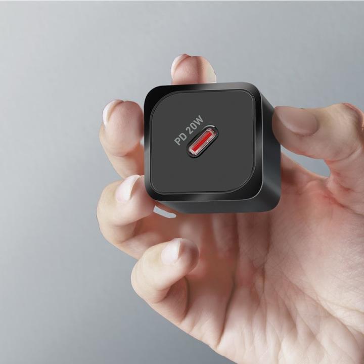 Produktbild SBS PD Reiselader 20W USB-C GaN schwarz (20 W, 1 Port)