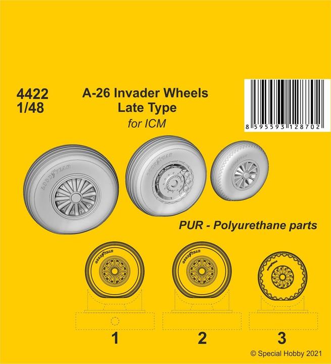 Image du produit CMK A-26 Invader Wheels Late Type / pour kit ICM