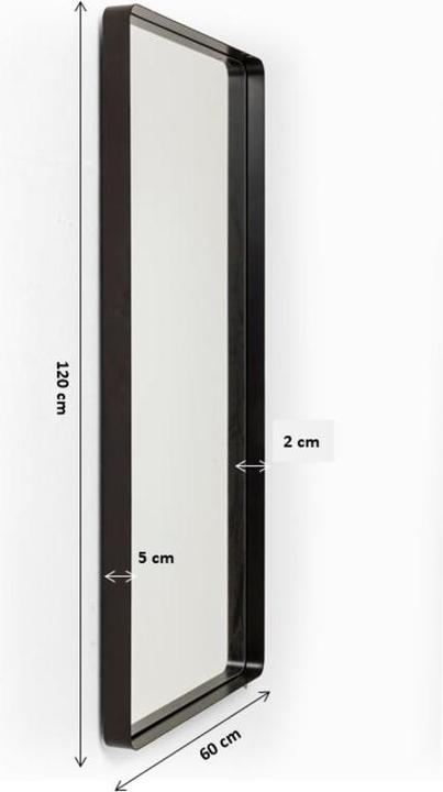 Produktbild Kare Design Spiegel Shadow Soft Schwarz 120x60cm (60 x 120 cm)