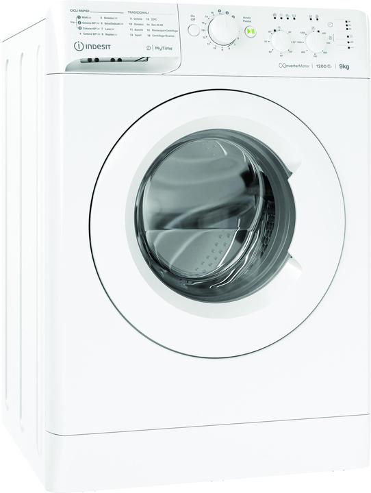 Actual product image Indesit Frontlader-Waschmaschine, 9 kg, 1200 Umdrehungen, Klasse (9 kg, Left)