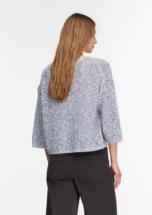 Produktbild Comma Lässiger 3/4-Arm Mouliné-Strickpullover mit überschnittenen Schultern (M)