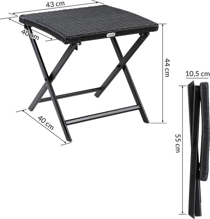 Image du produit Casaria Tabouret pliant