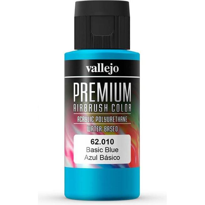 Vallejo, Künstlerfarbe + Bastelfarbe, Premium Airbrush Colors (Blau, 60 ml)