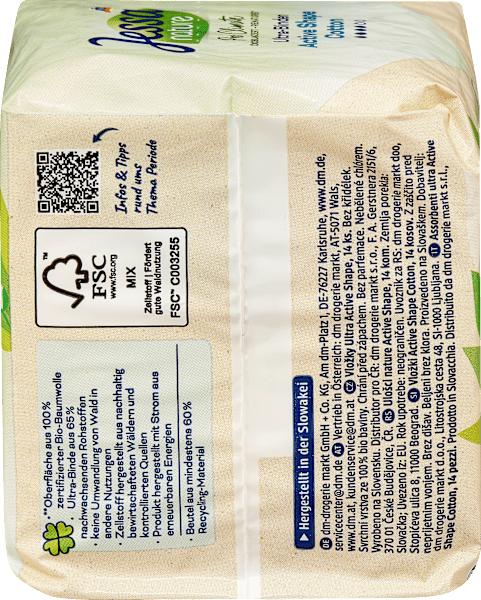 Produktbild dm Jessa Ultra-Binden Nature Active Shape