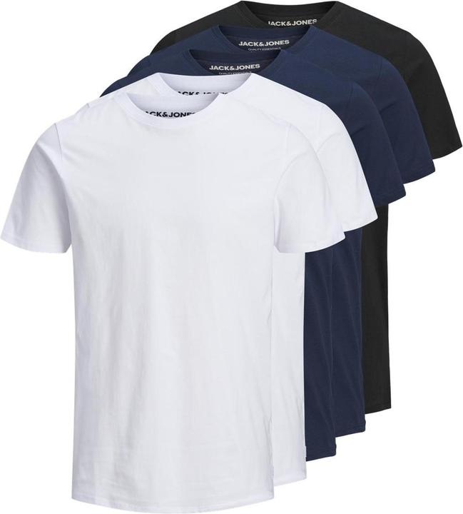 Jack & Jones 5er-Pack Bio-Baumwolle T-Shirt (XS)