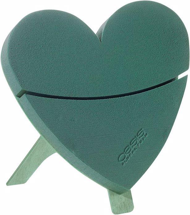 Actual product image Oasis BIOLINE Deco heart incl. stand 30 x 28 x 4,5 cm mini, 2 pieces