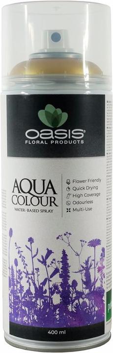 Actual product image Oasis Aqua Colour Spray Metallic Gold 400ml (400 ml)