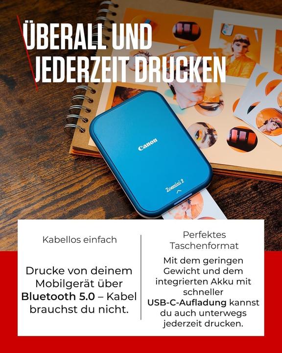 Productafbeelding Canon Zoemini 2 (Direct thermisch, Kleur)