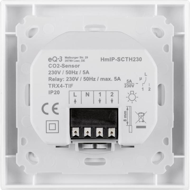 Actual product image Homematic IP CO2 sensor HmIP-SCTH230,230 V