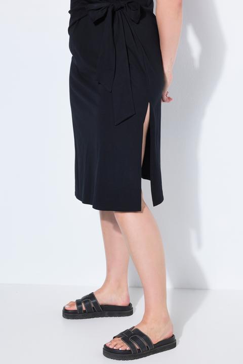 Image du produit Studio Untold Robe midi en jersey évasée, drapé (54, 56)