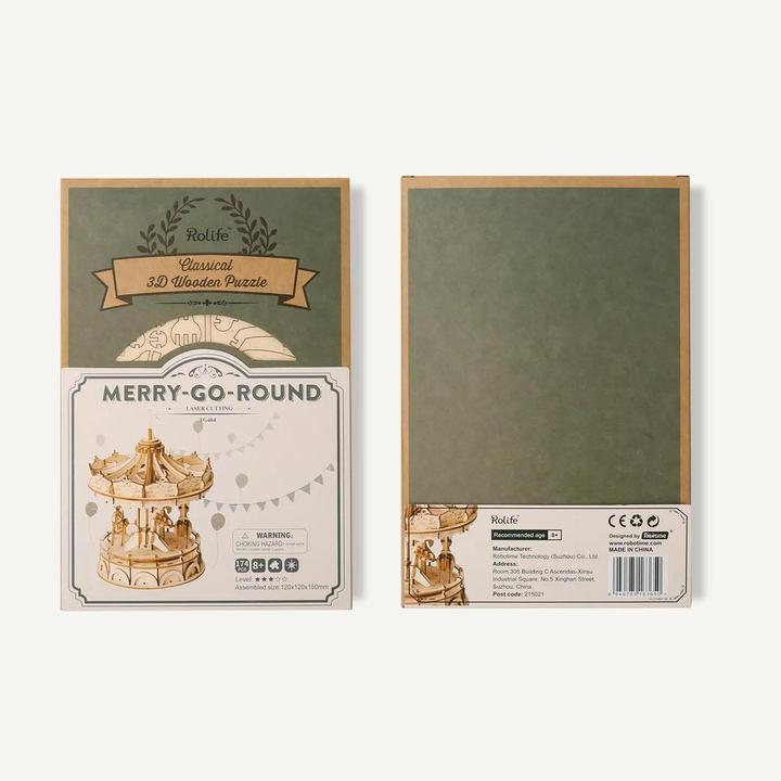 Immagine prodotto Robotime Rolife 3D puzzle giostra in legno 174 pezzi