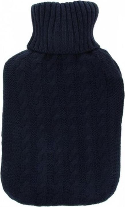 Markenlos Wärmflasche gestrickt ohne Plastik (1.80 l, Bettflasche mit Bezug)