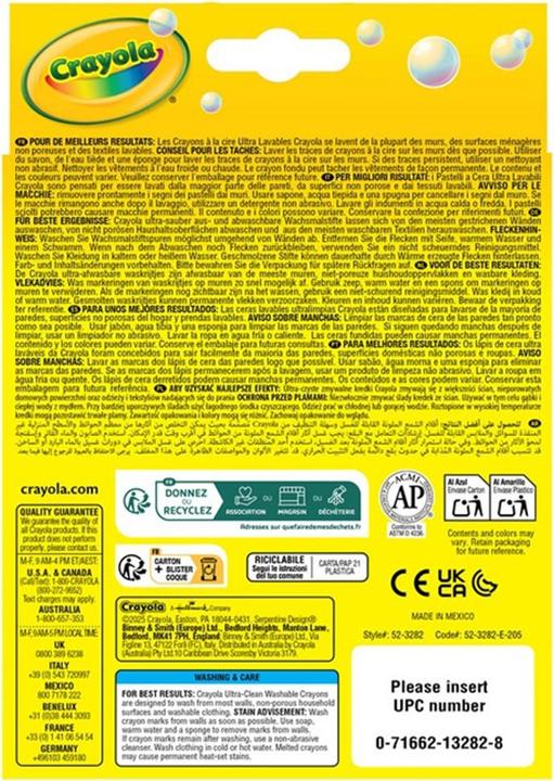 Produktbild Crayola 8 Wachsmalstifte Ultra-Clean (8 x)