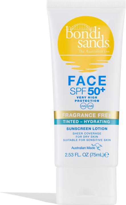 Actual product image Bondi Sands Hydrating Tinted Face Lotion (Sun cream face, SPF 50+, 75 ml)