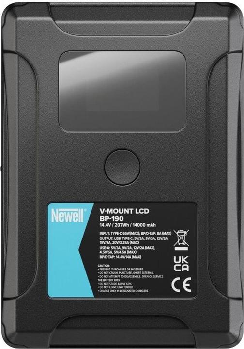 Actual product image Newell BP-190 LCD-V-Mount-Akku (Camera battery)