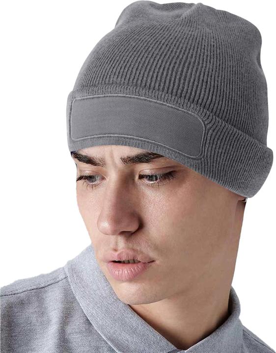 Actual product image Beechfield Original Recycled Woven Patch Beanie (One size)