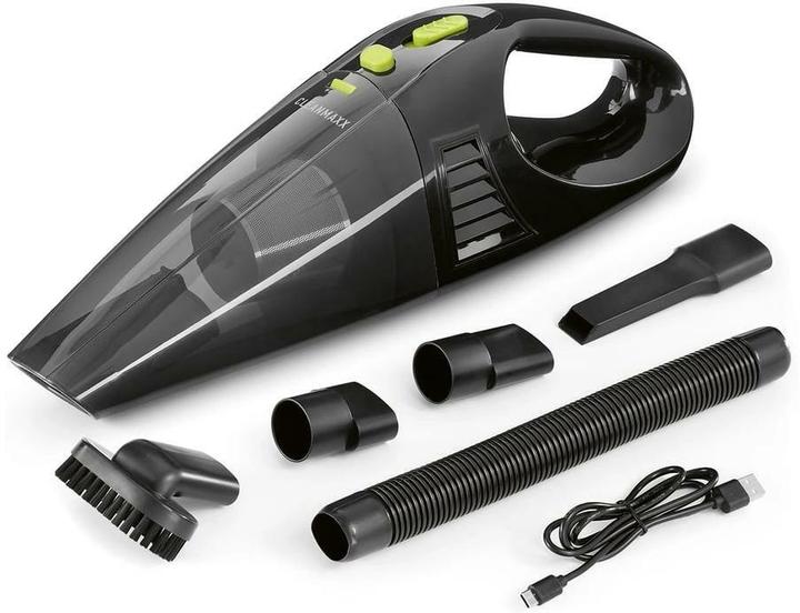 Produktbild CleanMaxx Akku-Handsauger Schwarz/Grün