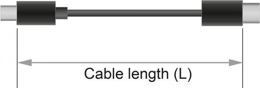 Actual product image Delock DisplayPort — USB Typ C (1 m, USB Type C, DisplayPort)