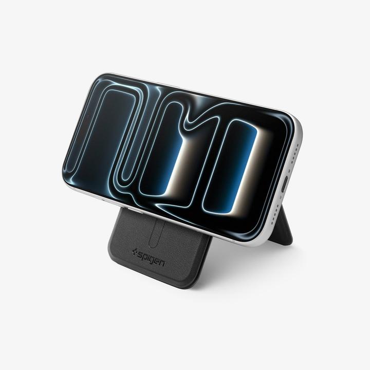 Actual product image Spigen Slim Fold (Mag Fit) | S314-3 MagSafe Card Holder Black