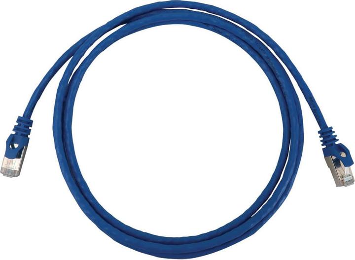 Produktbild Eaton Cat6a 10G Snagless Shielded Slim STP Ethernet Cable RJ45m/M PoE Blue 5 ft. 1.5m (S/UTP, CAT6a, 1.52 m)